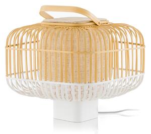 Stolne Lampa Forestier, Bamboo Square S, Bijela, Dnevna soba, Bambus, Dizajn