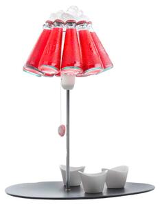 Stolne Lampa Ingo Maurer, Campari Bar, Crvena, Dnevna soba, Staklo, Dizajn