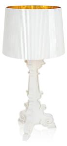 Stolne Lampa Kartell, Bourgie, prigušiv, Bijela, Dnevna soba, Plastika, Dizajn