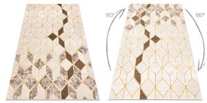 Tepih MEFE moderna B400 Kocka, geometrijski 3D - Strukturne, dvije razine flora krem / bež