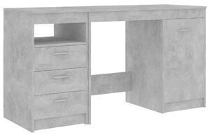 VidaXL Radni stol siva boja betona 140 x 50 x 76 cm od iverice