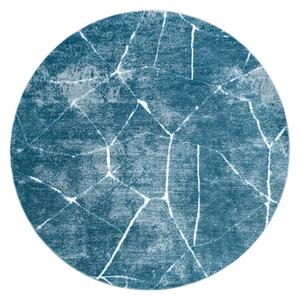 Tepih MEFE moderna Krug 2783 Mramor - Strukturiran, dvije razine flora krem / plava