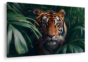 Slika - Portret tigra u džungli (90x60 cm)