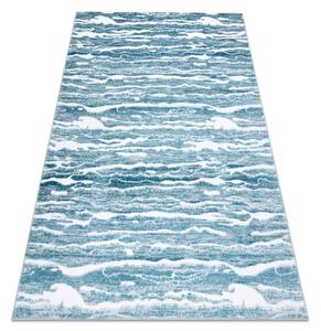 Modern MEFE carpet 6182 Stone - strukturne dvije razine flora krem / plava