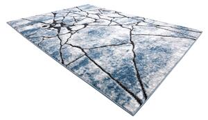 Tepih moderna COZY 8873 Cracks Puknuti beton - Strukturne, dvije razine flora plava