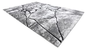 Tepih moderna COZY 8873 Cracks Puknuti beton - Strukturne, dvije razine flora tamno Siva