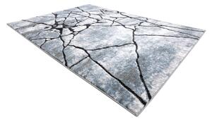 Tepih moderna COZY 8873 Cracks Puknuti beton - Strukturne, dvije razine flora svijetla Siva / plava