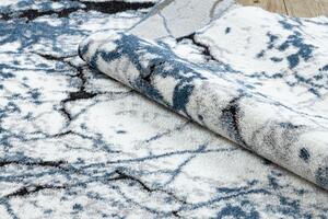 Tepih moderna COZY 8871 Marble, Mramor - Strukturiran, dvije razine flora plava