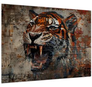 Slika - Tigar od cigle (70x50 cm)