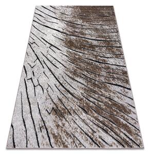 Tepih moderna COZY 8874 Timber, Drvo - Strukturne, dvije razine flora smeđa