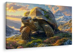 Slika - Kornjača i planinski krajolik (90x60 cm)