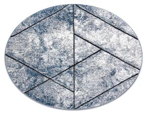 Tepih moderna COZY 8872 Krug Wall, geometrijski, trokuti - Strukturne, dvije razine flora plava