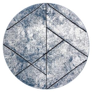 Tepih moderna COZY 8872 Krug Wall, geometrijski, trokuti - Strukturne, dvije razine flora plava