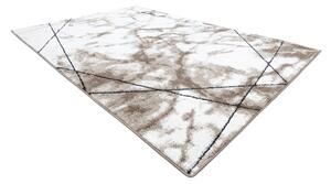 Tepih moderna COZY Lina, geometrijski, mramor - Strukturne, dvije razine flora smeđa