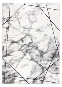 Tepih moderna COZY Lina, geometrijski, mramor - Strukturne, dvije razine flora Siva