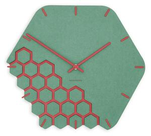 Zidni sat Luxhora Fragmenta Mint Green 11 boja kazaljki