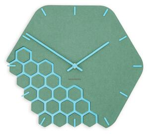 Zidni sat Luxhora Fragmenta Mint Green 11 boja kazaljki