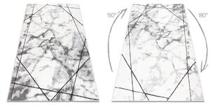 Tepih moderna COZY Lina, geometrijski, mramor - Strukturne, dvije razine flora Siva