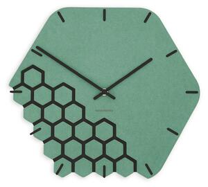 Zidni sat Luxhora Fragmenta Mint Green 11 boja kazaljki