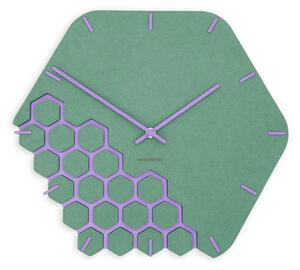 Zidni sat Luxhora Fragmenta Mint Green 11 boja kazaljki