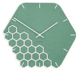 Zidni sat Luxhora Fragmenta Mint Green 11 boja kazaljki