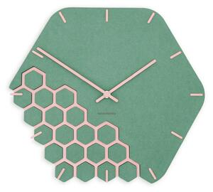 Zidni sat Luxhora Fragmenta Mint Green 11 boja kazaljki