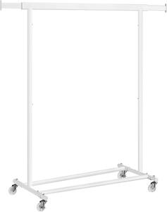Stalak za odjeću na kotačićima INEZ, max. 90 kg, 83,5x45x160 cm, bijela SongmicsHome
