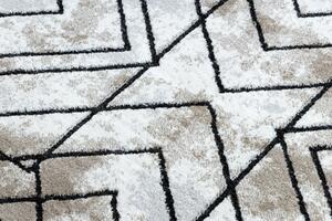 Tepih moderna COZY Tico, geometrijski - Strukturne, dvije razine flora smeđa