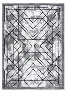 Tepih moderna COZY Tico, geometrijski - Strukturne, dvije razine flora Siva