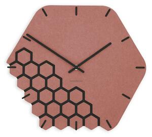 Zidni sat Luxhora Fragmenta Red 10 boja kazaljki