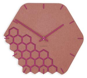 Zidni sat Luxhora Fragmenta Red 10 boja kazaljki