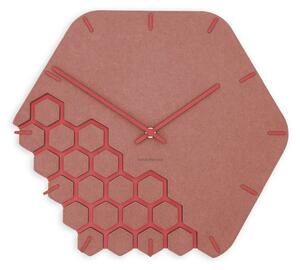 Zidni sat Luxhora Fragmenta Red 10 boja kazaljki