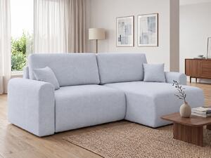 Rasklopiva obostrana kutna garnitura NORDEN PAROS 250x140 cm, svijetlosiva