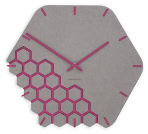 Zidni sat Luxhora Fragmenta Light Grey 11 boja kazaljki