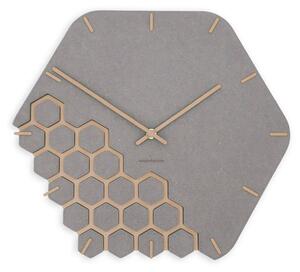 Zidni sat Luxhora Fragmenta Light Grey 11 boja kazaljki
