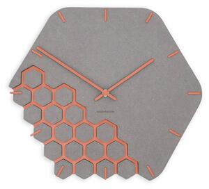 Zidni sat Luxhora Fragmenta Light Grey 11 boja kazaljki