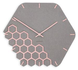 Zidni sat Luxhora Fragmenta Light Grey 11 boja kazaljki