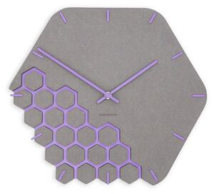 Zidni sat Luxhora Fragmenta Light Grey 11 boja kazaljki