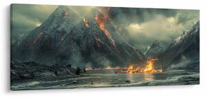 Slika - Vulkanska erupcija (120x50 cm)