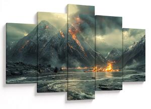 Slika - Vulkanska erupcija (150x105 cm)