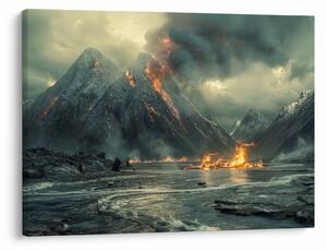 Slika - Vulkanska erupcija (70x50 cm)