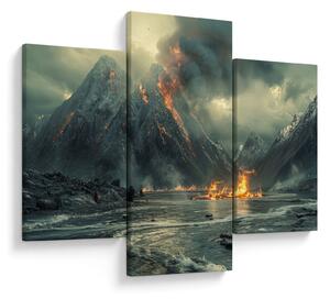 Slika - Vulkanska erupcija (90x60 cm)