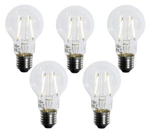 Set od 5 E27 LED žarulja A60 Senzor sumraka 2,5W 250 lm 2700K