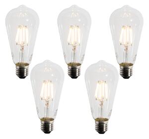 Set od 5 E27 LED žarulja A60 senzor sumraka 4W 400 lm 2200K