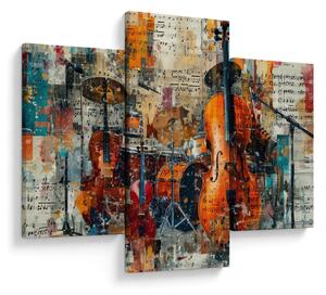 Slika - Glazbeni instrumenti (90x60 cm)