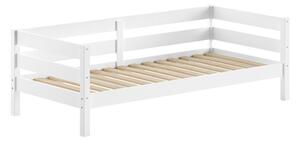 Bijeli dječji krevet od masivnog bora s podnicom 90x200 cm Margrit – Vipack