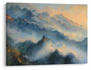 Slika - Naslikan planinski pejzaž (70x50 cm)