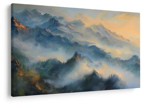 Slika - Naslikan planinski pejzaž (90x60 cm)