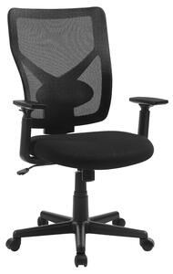 Ergonomska uredska stolica, podesiva, nosivosti do 120 kg, crne boje | SONGMICS
