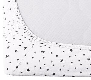 Pamučna posteljina s gumom WHITE STAR 90 x 200 cm bijela